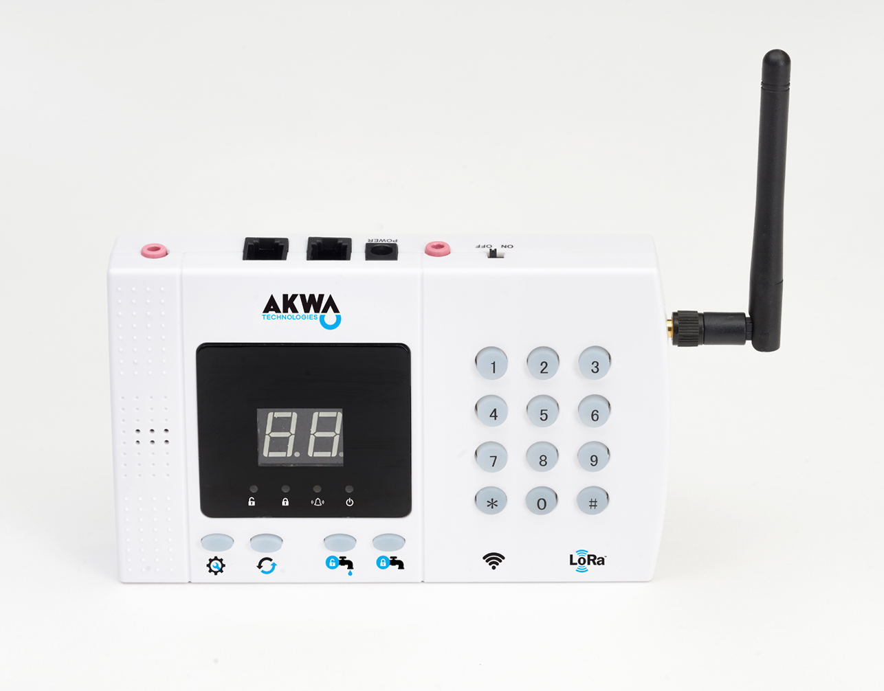 The AKWA Water Alarm controller is the main component of the AKWA Technologies system